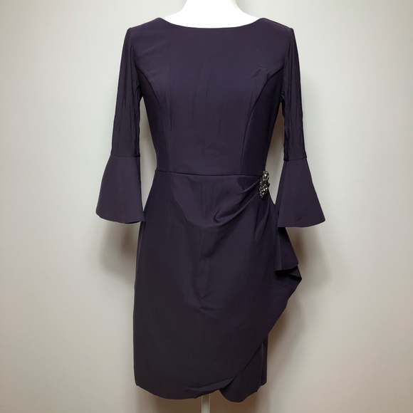 Alex Evenings Bell-Sleeve Dress - Picture 6 of 8